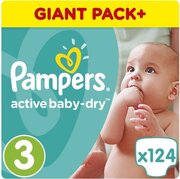 Pampers подгузники Active Baby-Dry 6-10 кг (124 шт) фото